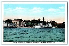 1929 Str Mt Washington Wharf Wolfeboro Lake Winnepesaukee New Hampshire Postcard picture