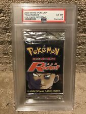 2000 Wotc Team Rocket Unlimited Booster Pack PSA 6 EX-MT Giovanni Pokémon Cards picture