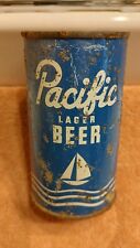 1930s PACIFIC LAGER, IRTP flat top beer can, Rainier, San Francisco, California picture