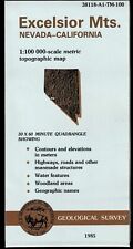 USGS Metric Topographic: Excelsior Mountains, Nevada-California 1985 Topo Map picture