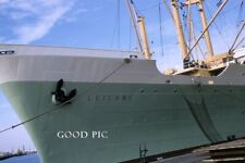 #DG- Vintage 35mm Slide Photo- Big Green Ship - Red Kodachrome 1958 picture