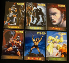 Myth Men Trading cards Ulysses, Atlas, Circe and Hercules Lot of 6 picture