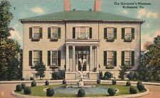 Postcard VA Richmond Virginia Governors Mansion Linen Vintage PC J3417 picture