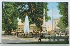 Ohio Fountain in Ely Park, Elyria Postcard J12 picture