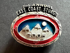 Vintage 2005 East Coast Sturgis 2nd Annual Motorcycle Jacket Vest Hat Pin picture