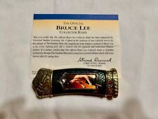 Vintage Franklin Mint Bruce Lee Collector Knife Limited Edition Green Gold picture