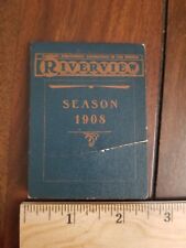 Rare 1908 Chicago Riverview Amusement Park Ticket Booklet picture