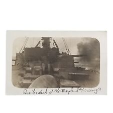 1912 S.S. Maryland US Navy Postcard Military SS Battleship Sailor USS Old Mary picture