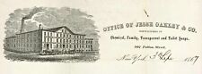 1867 GERMAN CHEMICAL Transparent & Toilet Soaps Letterhead W/ Revenue New York picture