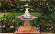 Formal Garden Private Estate Home Kam Kamner Camden South Carolina SC Postcard picture