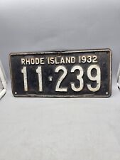 1932 Rhode Island License Plate Black and White 11-239 picture