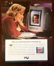 1997 INTEL PC Camera Vintage Print AD Create & Share 90s Zoom Computer Dating picture