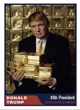 Donald Trump 45th U.S President Got Gold ACEO Old Gum Trading Card picture