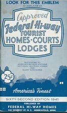 1941 Federal Hi-Way Tourist Homes Courts Lodges Guide Book USA Lodging USA picture