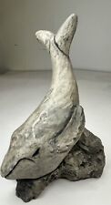 “G” SFD Co Anchorage Alaska Hand Carved Whale Stone Sculpture Animal Art  Mammal picture