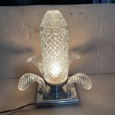 Vintage Art-Deco Boudoir Lamp with Glass Leaves  picture