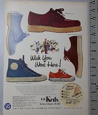 1954 Keds Vintage Print Ad Shoes Gladiator Hi Top Champion Family Play US Rubber picture