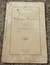 Rare 1872 Willamette University (Salem, Oregon) Catalogue & Excuse Card picture