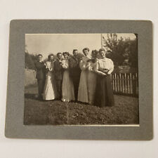 Antique Cabinet Card Group Photo Beautiful Young Couple Man Woman Love Courting picture