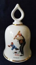 Vintage Danbury Mint Limited Edition Norman Rockwell Bell Batter Up picture