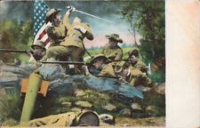 San Juan Hill Spanish American War Patriotic Card Theodore Roosevelt - Scarce picture