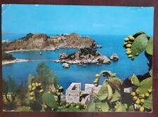 Taormina Harbor Sicily 🇮🇹 Italy Postcard picture