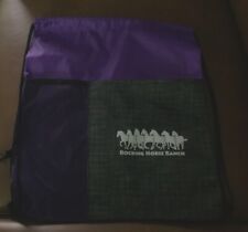 Rocking Horse Ranch Purple Mesh Drawstring Backpack Brand NEW picture