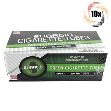 10x Boxes Shargio Green Menthol 100MM 100's ( 2,500 Tubes ) Cigarette Tube RYO picture