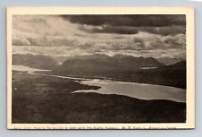 Highway, AK-Alaska, Aerial View Of Countryside, Vintage Souvenir Postcard picture