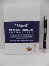 In N Out Notepad w/ Pen Promo Items No Delay HTF  NOS picture