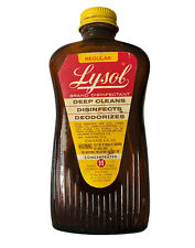 Vintage Lysol Concentrated Disinfectant Regular Brown Cleaner Disinfectant Empty picture