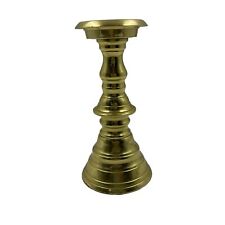 Solid Brass Candlestick Holder Vintage Fine Quality Home Decor Collectible Heavy picture
