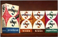 Vintage SPRECKELS SUGAR Advertising Postcard Brown & Powdered / Blank Back picture