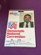 1980 Democratic National Convention Press Pass MSG MONDALE FERRARO picture