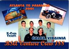 Galax VA Virginia 2001 BSA VENTURE CREW TEAM Isom~Mizerak~Littrell 4X6 INFO CARD picture
