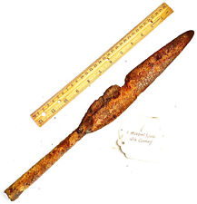 RARE 15”+ Medieval European Spear Head Circa 12 Century AD Ex German Collection picture