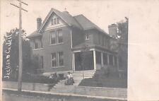 Jackson County Jail in Hillside Home Setting~Real Photo Postcard RPPC c1906 picture