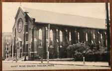Postcard UNP Chelsea, MA Massachusetts St. Rose Church Rebuilt After 1908 Fire picture