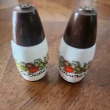 Vintage Westinghouse Gemco Milk Glass Salt and Pepper Shakers Vegetables MCM picture