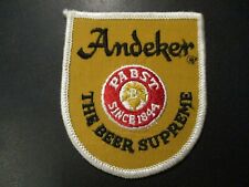 ANDEKER Pabst Beer Supreme vintage nos wisconsin PATCH sew on craft beer brewery picture