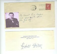 INDIAN AMERICAN SIGNED FREEDOM FIGHTER POET KRISHNALAL ORIGINAL AUTOGRAPH picture
