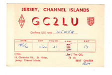 Ham Radio Vintage QSL Card    GC2LU   1970  Jersey, CHANNEL ISLANDS picture