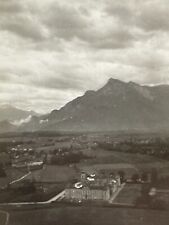 NE Photograph Innsbruck Austria View From Mountain Clouds Sky 1940-50's  picture