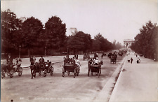 Paris, Avenue du Bois de Boulogne, Vintage Print, ca.1880 Vintage Print Print picture