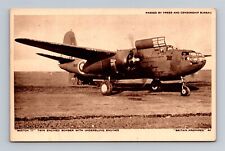 British Military Aircraft - Boston 11 - Twin Engine Bomber Postcard picture