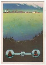 1974 Man & Ocean Channel Tunnel Sous la Manche Ship OLD Soviet Russian Postcard picture