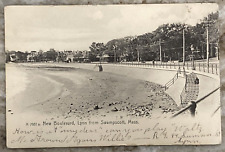 New Boulevard Lynn from Swampscott Massachusetts 1907 UDB Postcard 5574 picture