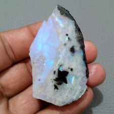 100% Natural Beautiful Rainbow Moonstone Raw 223 Crt Moonstone Rough Jewelry picture