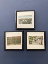 Lot of 3 Framed Vintage New Orleans Post Cards Corn Fence Pirate’s Alley picture