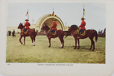 VTG 1929 Lithograph Postcard of Royal Canadian Mounted Police picture